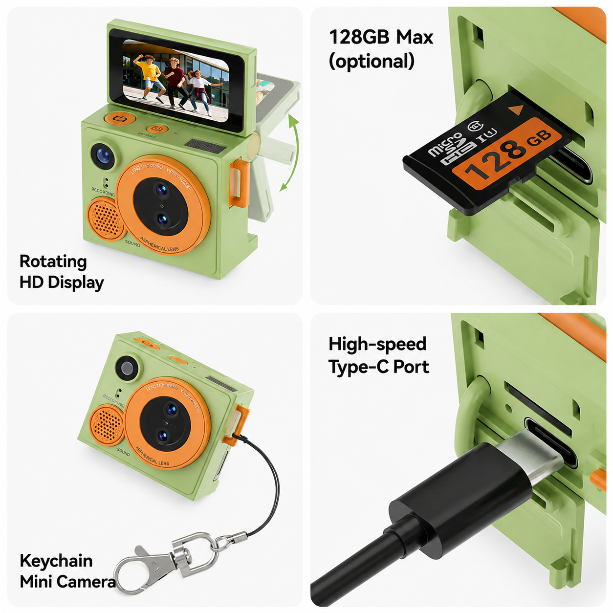 PocketCam™ — Mini Cámara Retro Abatible